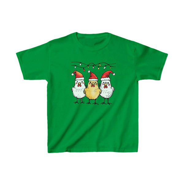 Süßes Weihnachts-Hühner Kinder-Shirt | Festliches T-Shirt für Kinder-FaceeCo