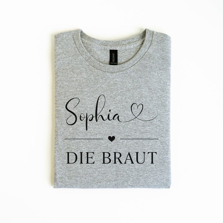 T-Shirt für die Braut – Junggesellinnenabschied | personalisiert mit Namen-FaceeCo