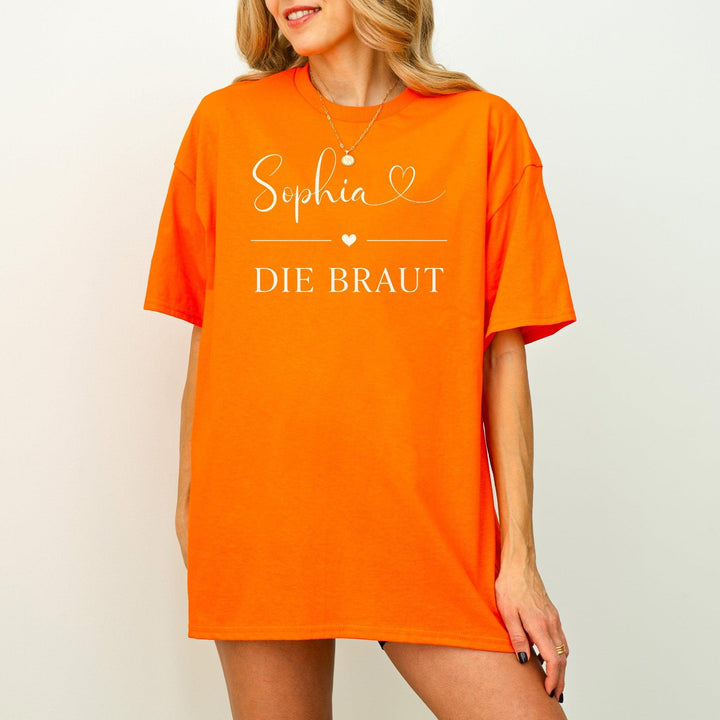 T-Shirt für die Braut – Junggesellinnenabschied | personalisiert mit Namen-FaceeCo