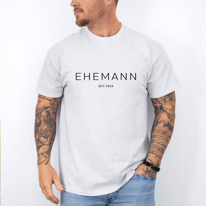 Ehemann und Ehefrau T-Shirts – personalisiert mit Hochzeitsdatum-FaceeCo