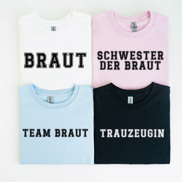 Team Braut JGA T-Shirt | Junggesellinnenabschied-FaceeCo