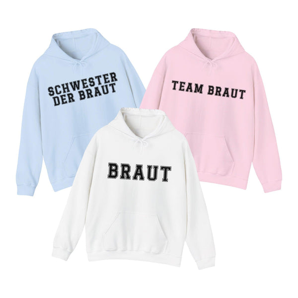 Team Braut Kapuzenpullover JGA-FaceeCo