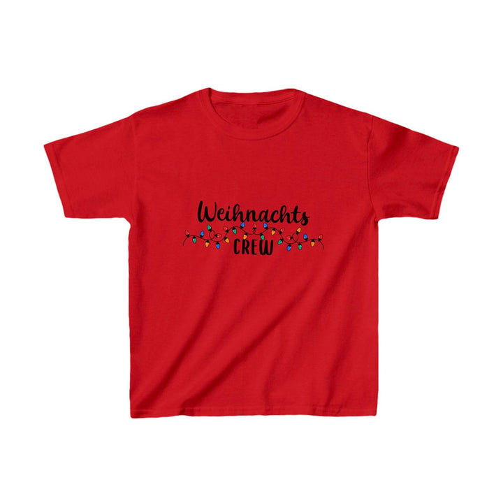 Unisex Baumwoll-T-Shirt für Kinder "Weihnachtscrew"-FaceeCo