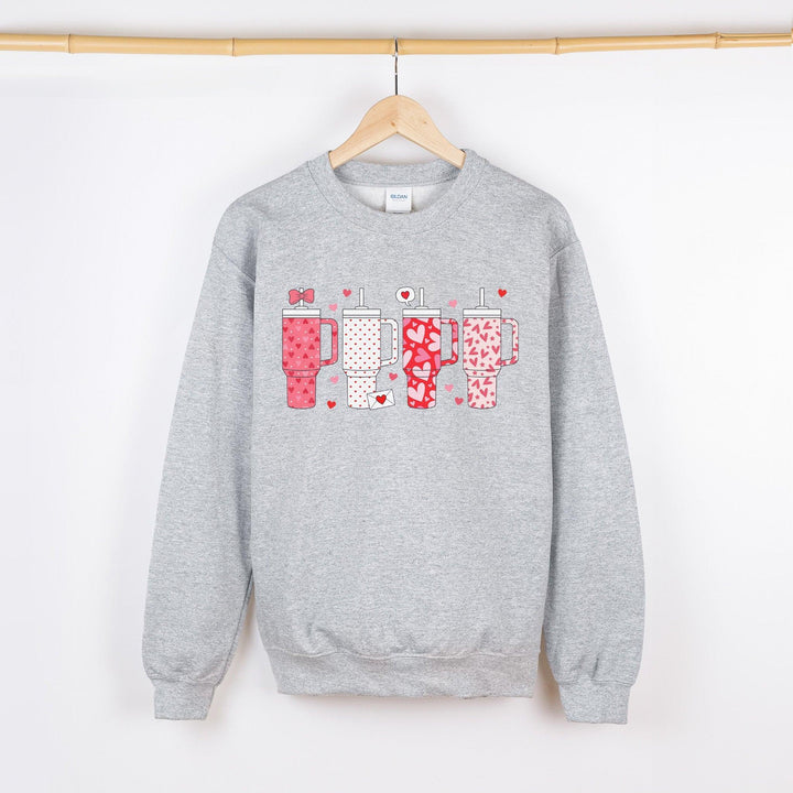 Valentinstag Obsessive Cups Pullover | putzige Valentinsmode-FaceeCo