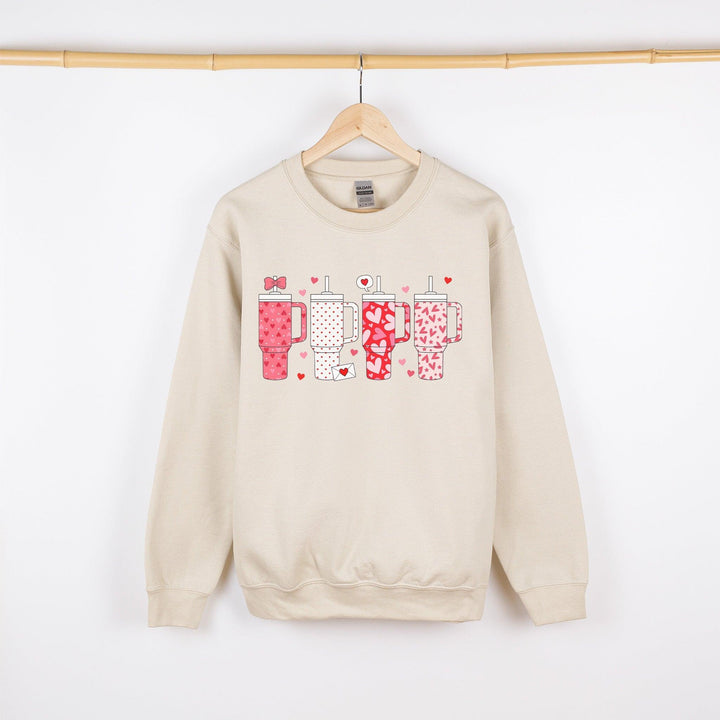 Valentinstag Obsessive Cups Pullover | putzige Valentinsmode-FaceeCo