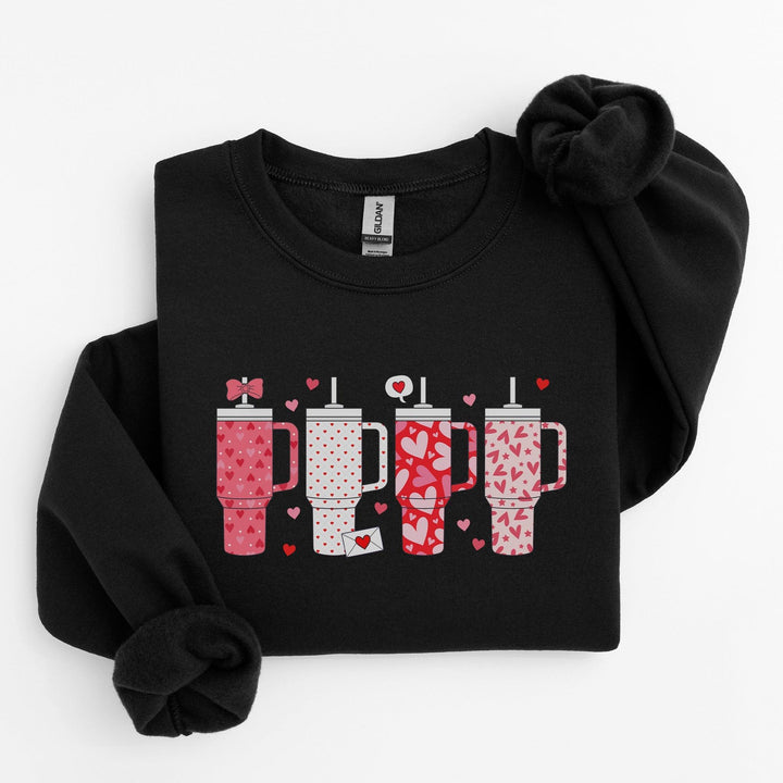 Valentinstag Obsessive Cups Pullover | putzige Valentinsmode-FaceeCo