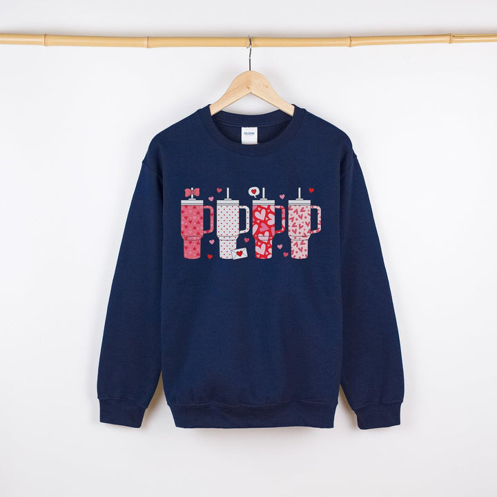 Valentinstag Obsessive Cups Pullover | putzige Valentinsmode-FaceeCo