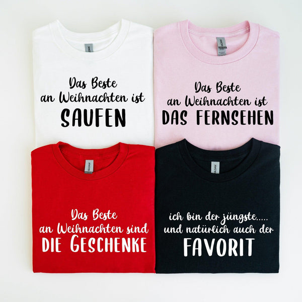 Weihnachtlicher T-Shirt | Shirt mit witzigen Sprüchen zur Auswahl-FaceeCo