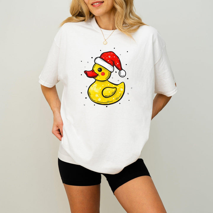 Weihnachts-Quietscheente-Shirt | Lustiges Tier-Weihnachtsshirt-FaceeCo