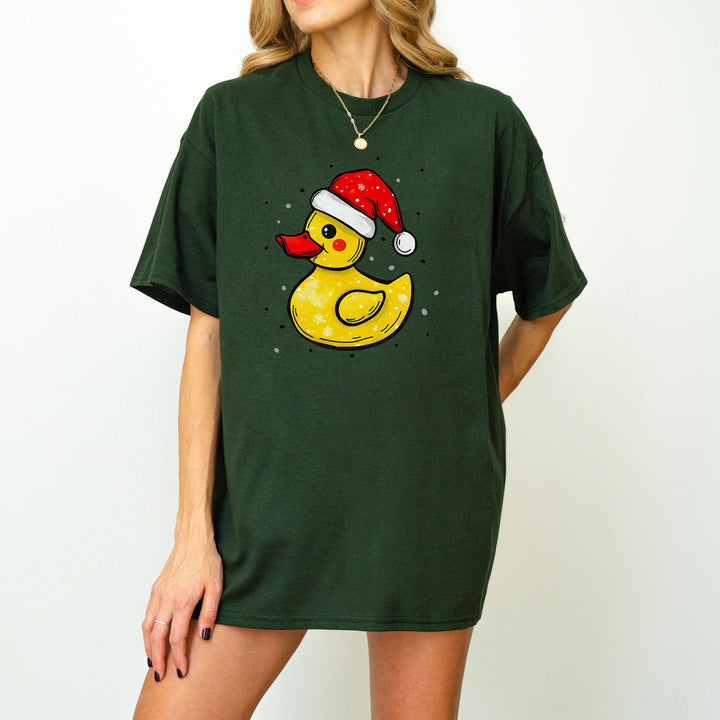 Weihnachts-Quietscheente-Shirt | Lustiges Tier-Weihnachtsshirt-FaceeCo