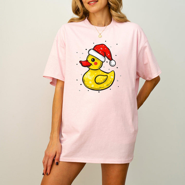 Weihnachts-Quietscheente-Shirt | Lustiges Tier-Weihnachtsshirt-FaceeCo