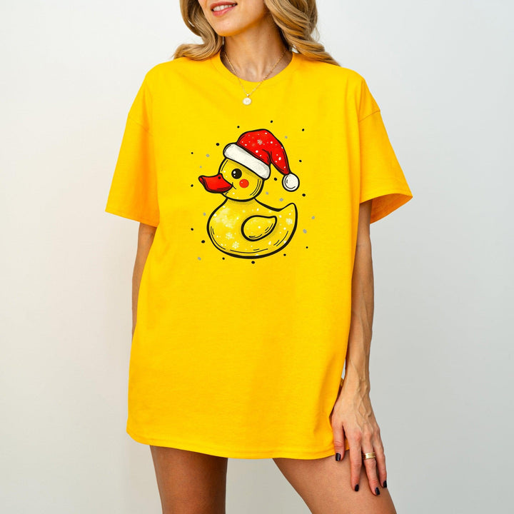 Weihnachts-Quietscheente-Shirt | Lustiges Tier-Weihnachtsshirt-FaceeCo