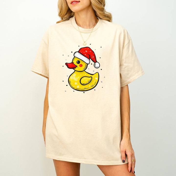 Weihnachts-Quietscheente-Shirt | Lustiges Tier-Weihnachtsshirt-FaceeCo