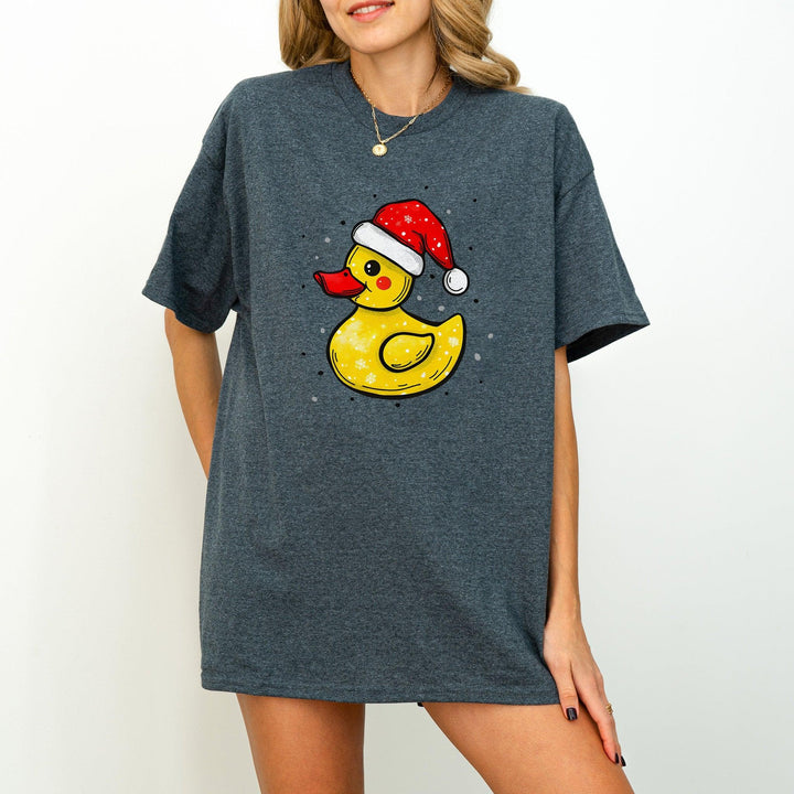 Weihnachts-Quietscheente-Shirt | Lustiges Tier-Weihnachtsshirt-FaceeCo
