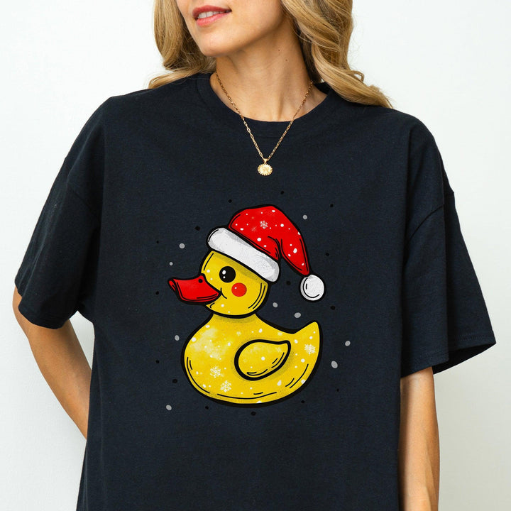 Weihnachts-Quietscheente-Shirt | Lustiges Tier-Weihnachtsshirt-FaceeCo