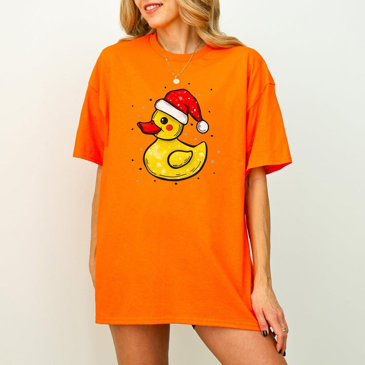 Weihnachts-Quietscheente-Shirt | Lustiges Tier-Weihnachtsshirt-FaceeCo