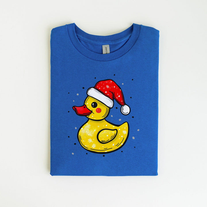Weihnachts-Quietscheente-Shirt | Lustiges Tier-Weihnachtsshirt-FaceeCo