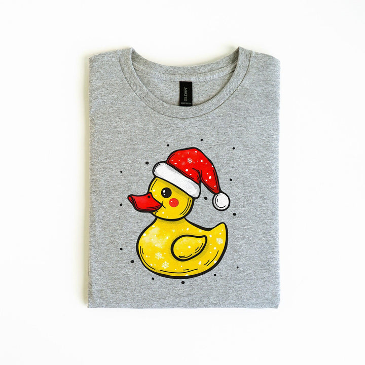 Weihnachts-Quietscheente-Shirt | Lustiges Tier-Weihnachtsshirt-FaceeCo