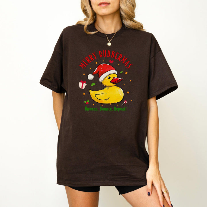 Weihnachts-Quietscheente T-Shirt | Lustiges Geschenk für Entenliebhaber-FaceeCo