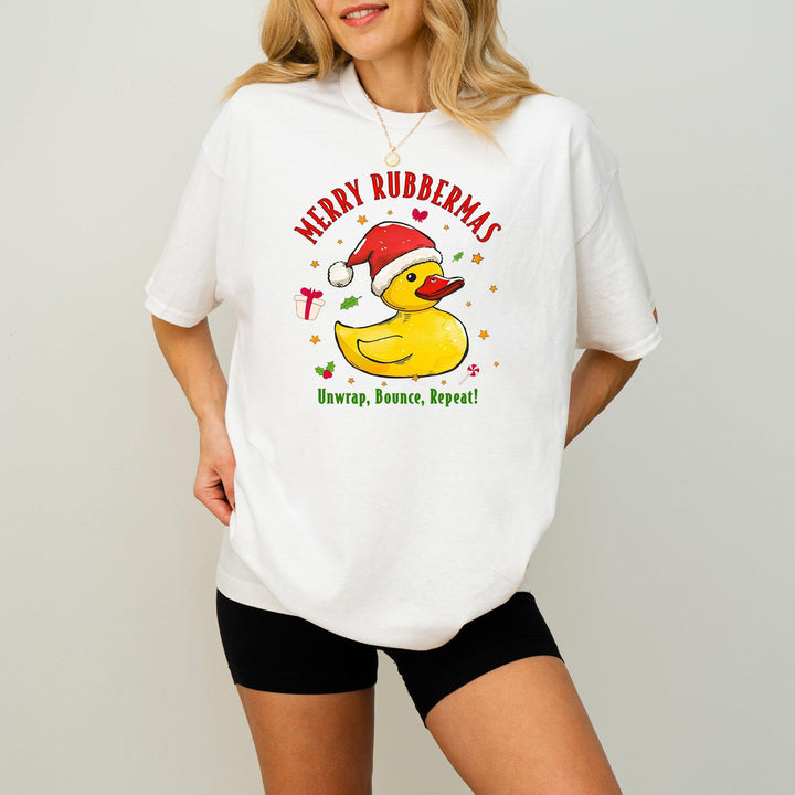 Weihnachts-Quietscheente T-Shirt | Lustiges Geschenk für Entenliebhaber-FaceeCo