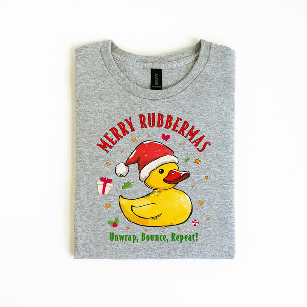 Weihnachts-Quietscheente T-Shirt | Lustiges Geschenk für Entenliebhaber-FaceeCo