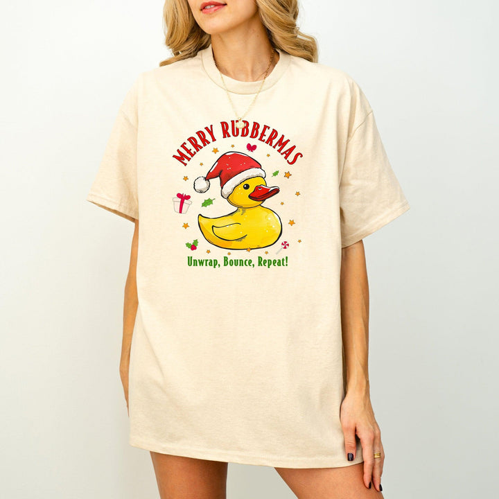 Weihnachts-Quietscheente T-Shirt | Lustiges Geschenk für Entenliebhaber-FaceeCo