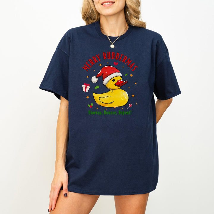 Weihnachts-Quietscheente T-Shirt | Lustiges Geschenk für Entenliebhaber-FaceeCo