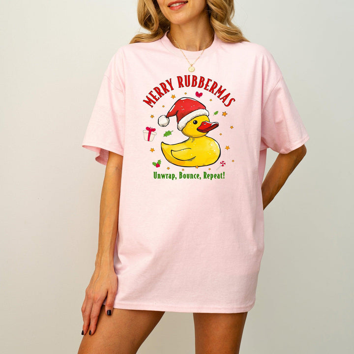 Weihnachts-Quietscheente T-Shirt | Lustiges Geschenk für Entenliebhaber-FaceeCo