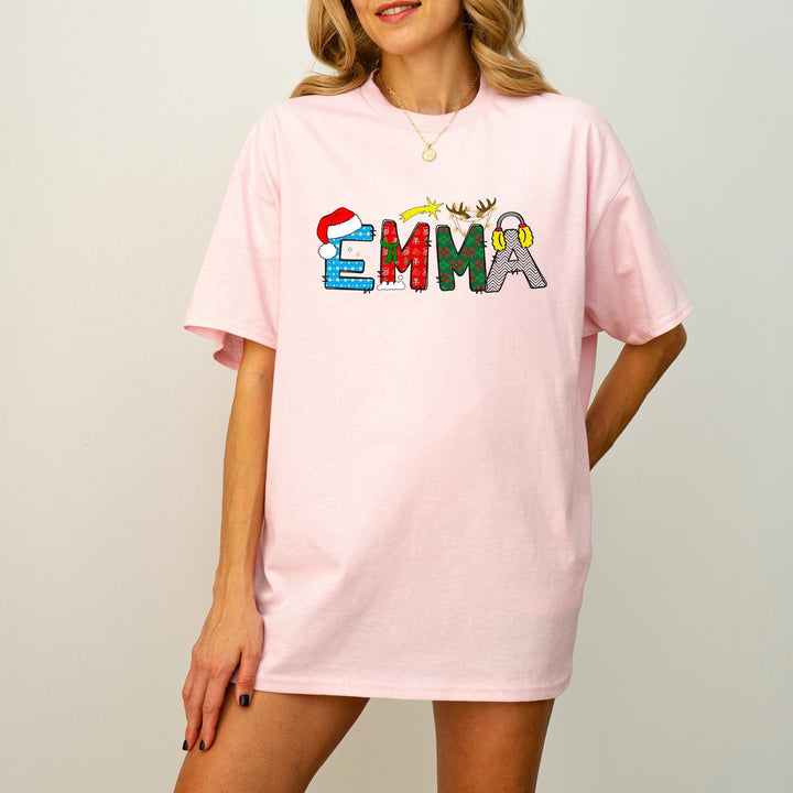 Weihnachts-Shirt mit personalisiertem Namen-FaceeCo