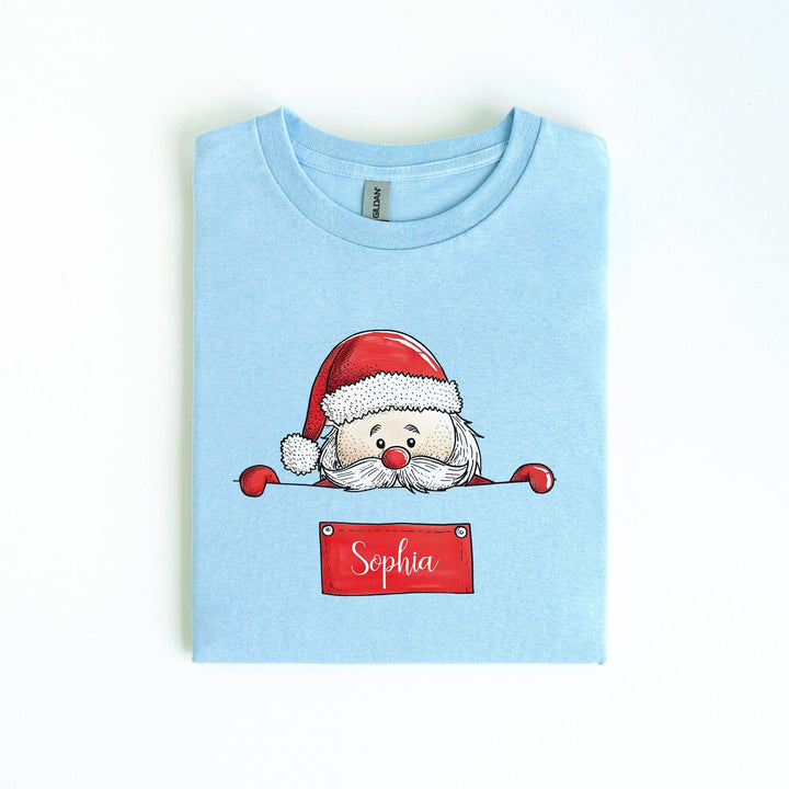 Weihnachtsmann-Shirt mit Namen | Personalisierte T-Shirt-FaceeCo