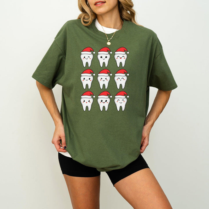 Weihnachtszahn-Shirt | Ideales Geschenk für Zahnärzte-FaceeCo